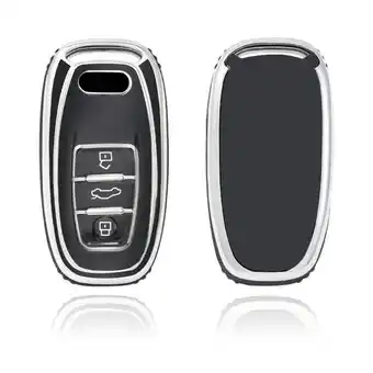 ANWB Dutch Shield Sleutelhoesje Audi zwart A3 Zwart-Zilver aanbieding