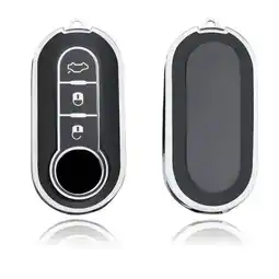 ANWB Dutch Shield Sleutelhoesje Fiat zwart A3 Zwart-Zilver aanbieding