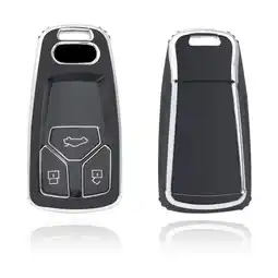 ANWB Dutch Shield Sleutelhoesje Audi zwart B3 Zwart-Zilver aanbieding