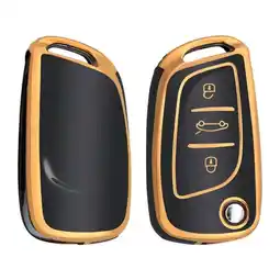 ANWB Dutch Shield Sleutelhoesje Citroën goud C3 Zwart-Goud aanbieding