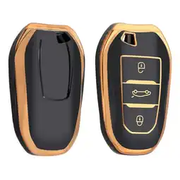 ANWB Dutch Shield Sleutelhoesje Citroën goud B3 Zwart-Goud aanbieding