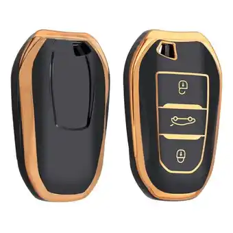 ANWB Dutch Shield Sleutelhoesje Citroën goud B3 Zwart-Goud aanbieding