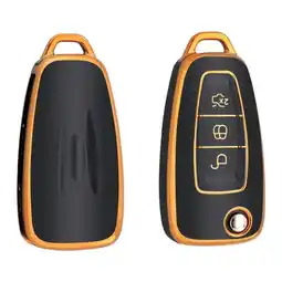 ANWB Dutch Shield Sleutelhoesje Ford goud E3 Zwart-Goud aanbieding