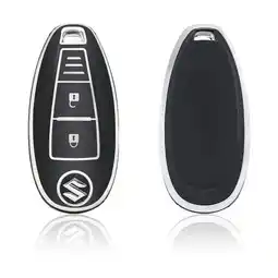 ANWB Dutch Shield Sleutelhoesje Suzuki zwart A3a Zwart-Zilver aanbieding
