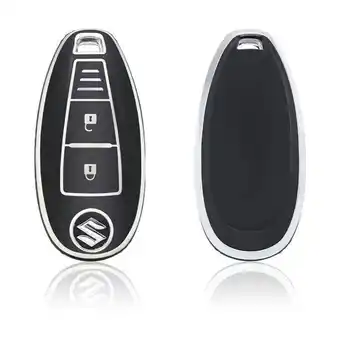 ANWB Dutch Shield Sleutelhoesje Suzuki zwart A3a Zwart-Zilver aanbieding