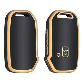 ANWB Dutch Shield Sleutelhoesje Kia goud D5 Zwart-Goud aanbieding
