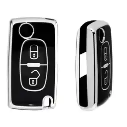 ANWB Dutch Shield Sleutelhoesje Citroën zwart D2 Zwart-Zilver aanbieding