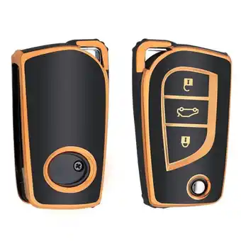 ANWB Dutch Shield Sleutelhoesje Toyota goud C3 Zwart-Goud aanbieding