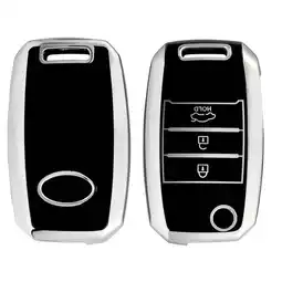 ANWB Dutch Shield Sleutelhoesje Kia zwart B3 Zwart-Zilver aanbieding