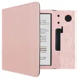 ANWB Imoshion Vegan Leather Case Kobo Libra Colour Roos aanbieding