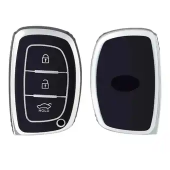 ANWB Dutch Shield Sleutelhoesje Hyundai zwart A3a Zwart-Zilver aanbieding