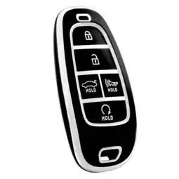 ANWB Dutch Shield Sleutelhoesje Hyundai zwart E5 Zwart-Zilver aanbieding