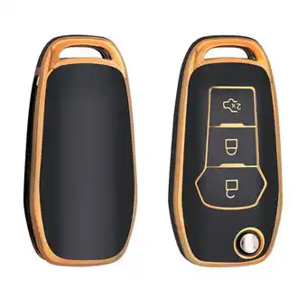 ANWB Dutch Shield Sleutelhoesje Ford goud F3 Zwart-Goud aanbieding
