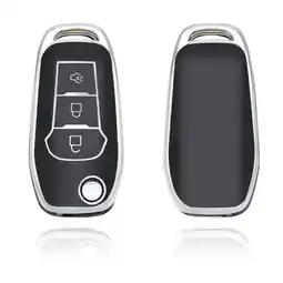 ANWB Dutch Shield Sleutelhoesje Ford zwart F3 Zwart-Zilver aanbieding