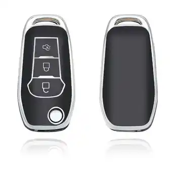 ANWB Dutch Shield Sleutelhoesje Ford zwart F3 Zwart-Zilver aanbieding