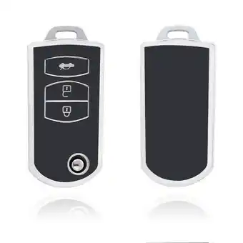 ANWB Dutch Shield Sleutelhoesje Mazda zwart C3 Zwart-Zilver aanbieding