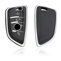 ANWB Dutch Shield Sleutelhoesje BMW zwart B4a Zwart-Zilver aanbieding