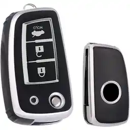 ANWB Dutch Shield Sleutelhoesje Nissan zwart B3B Zwart-Zilver aanbieding