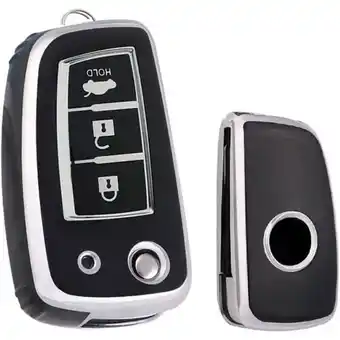 ANWB Dutch Shield Sleutelhoesje Nissan zwart B3B Zwart-Zilver aanbieding