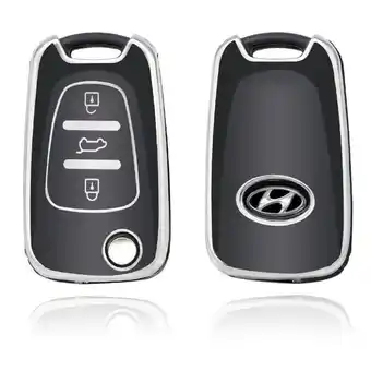 ANWB Dutch Shield Sleutelhoesje Hyundai zwart C3 Zwart-Zilver aanbieding
