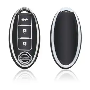 ANWB Dutch Shield Sleutelhoesje Nissan zwart A3B Zwart-Zilver aanbieding