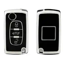 ANWB Dutch Shield Sleutelhoesje Citroën zwart D3 Zwart-Zilver aanbieding