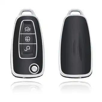 ANWB Dutch Shield Sleutelhoesje Ford zwart E3 Zwart-Zilver aanbieding