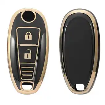 ANWB Dutch Shield Sleutelhoesje Suzuki goud A3a Zwart-Goud aanbieding