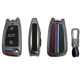 ANWB Dutch Shield Sleutelhoesje Audi Grijs C3 Grijs Zwart aanbieding