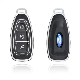 ANWB Dutch Shield Sleutelhoesje Ford zwart K3 Zwart-Zilver aanbieding