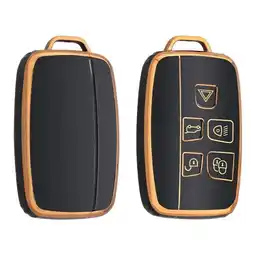 ANWB Dutch Shield Sleutelhoesje Jaguar goud A5 Zwart-Goud aanbieding