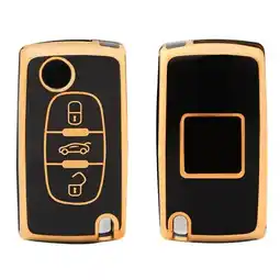ANWB Dutch Shield Sleutelhoesje Citroën goud D3 Zwart-Goud aanbieding