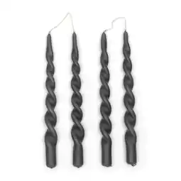 Douglas Rivièra Maison Twisted Candles gedraaide dinerkaars, kaarsen set, swirl kaarsen 4 stuks aanbieding