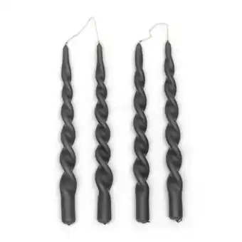 Douglas Rivièra Maison Twisted Candles gedraaide dinerkaars, kaarsen set, swirl kaarsen 4 stuks aanbieding
