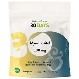 Holland & Barrett Holland & Barrett 30DAYS Myo-Inositol 500mg - 30 capsules aanbieding