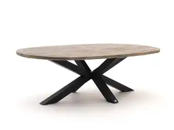 Kees Smit ROUGH-Y Ellips low dining tuintafel 240x120cm aanbieding
