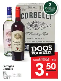 Sligro Famiglia Corbelli aanbieding