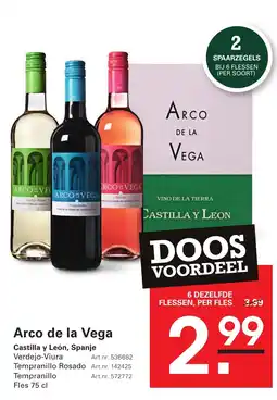 Sligro Arco de la Vega aanbieding