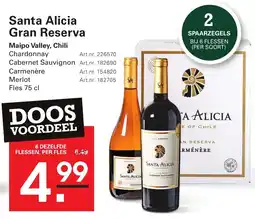 Sligro Santa Alicia Gran Reserva aanbieding