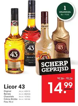 Sligro Licor 43 aanbieding