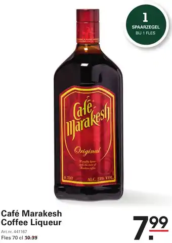 Sligro Café Marakesh Coffee Liqueur aanbieding