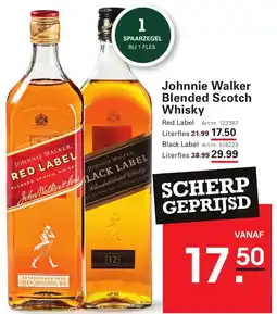Sligro Johnnie Walker Blended Scotch Whisky aanbieding