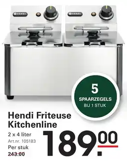 Sligro Hendi Friteuse Kitchenline aanbieding