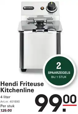 Sligro Hendi Friteuse Kitchenline aanbieding
