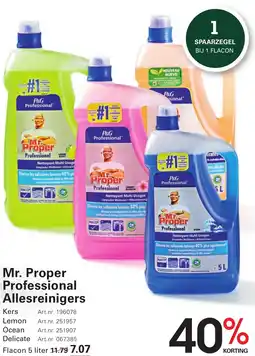 Sligro Mr. Proper Professional Allesreinigers aanbieding