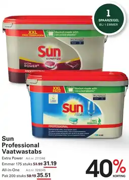 Sligro Sun Professional Vaatwastabs aanbieding