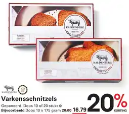 Sligro Varkensschnitzels aanbieding