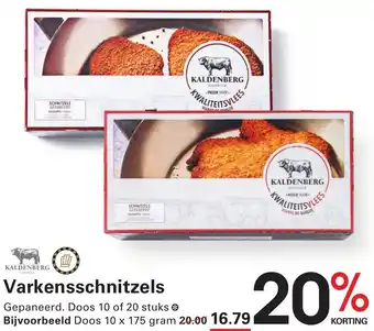 Sligro Varkensschnitzels aanbieding