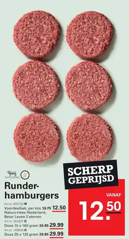 Sligro Runderhamburgers aanbieding