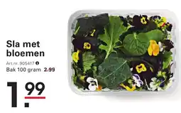 Sligro Sla met bloemen aanbieding